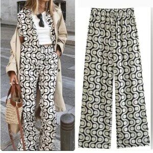 ZARA The Eva Printed Pant XL
